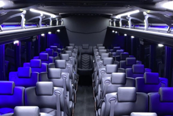 Gaithersburg Charter Bus Interior