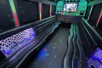 Gaithersburg Limo Bus Interior
