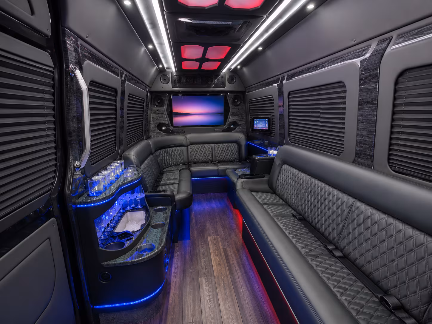 gaithersburg wedding transportation onboard seating